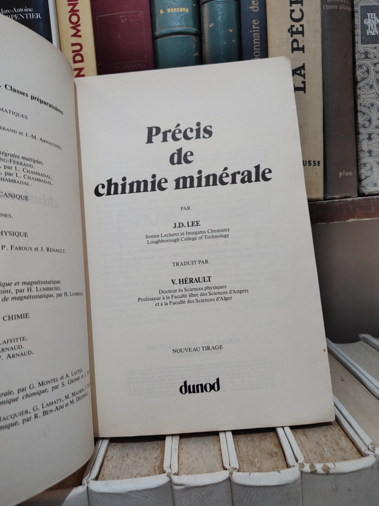 Lee - précis de chimie minérale