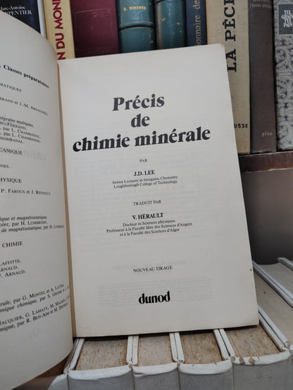 Lee - précis de chimie minérale