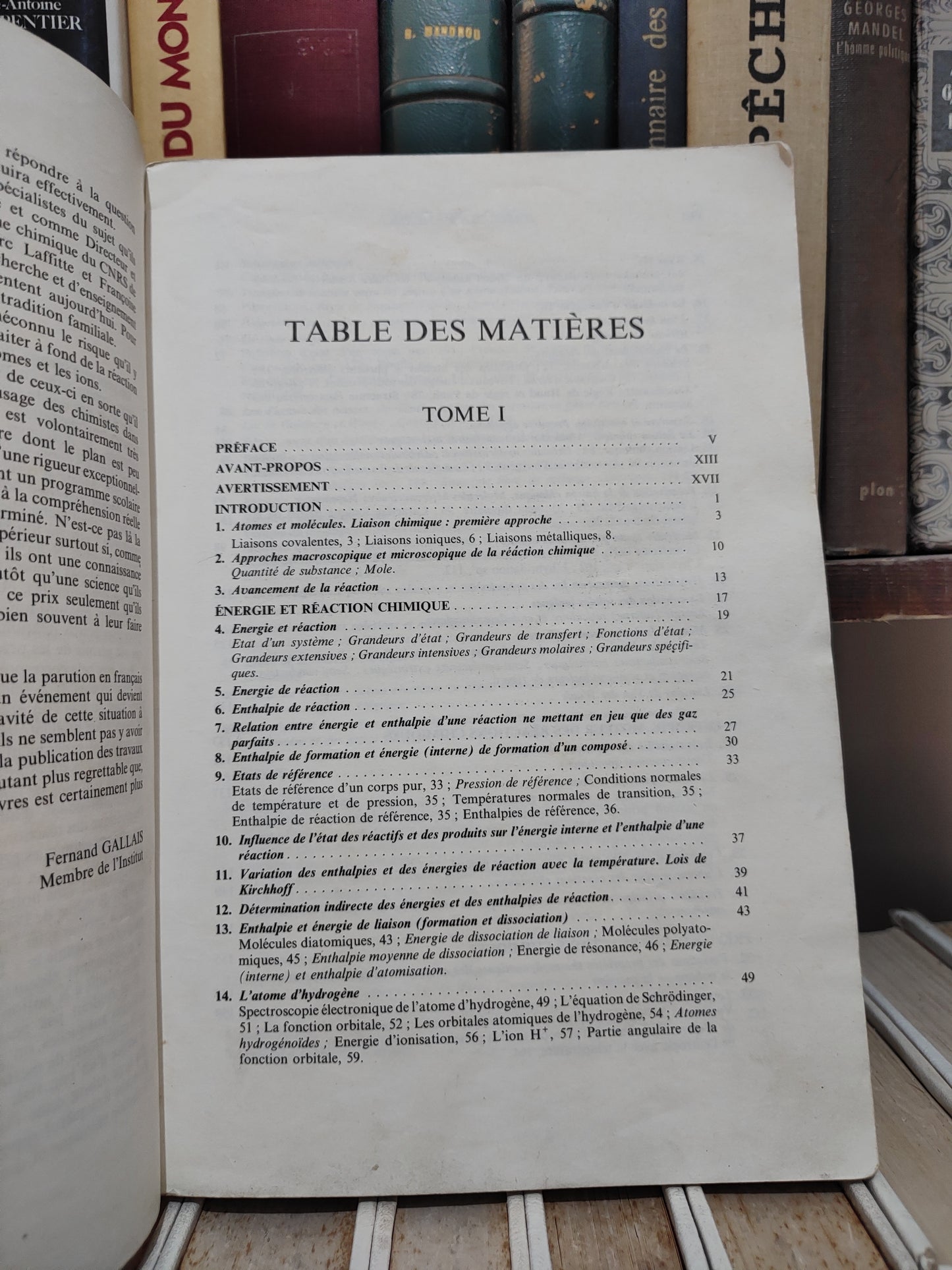 Laffite - La réaction chimique tome 1 Aspects structuraux et thermodynamiques