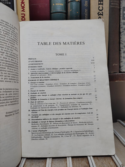 Laffite - La réaction chimique tome 1 Aspects structuraux et thermodynamiques