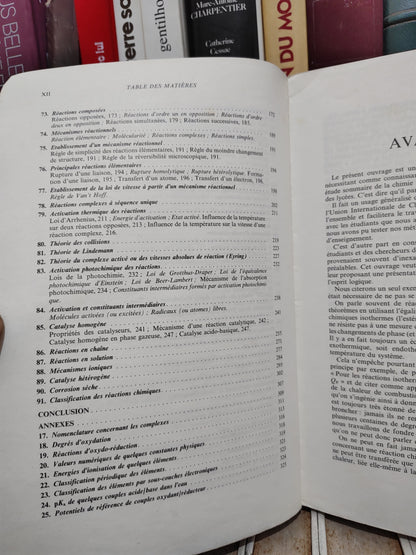 Laffite - La réaction chimique tome 1 Aspects structuraux et thermodynamiques