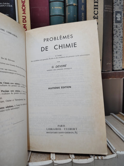 Dévoré - Problèmes de chimie