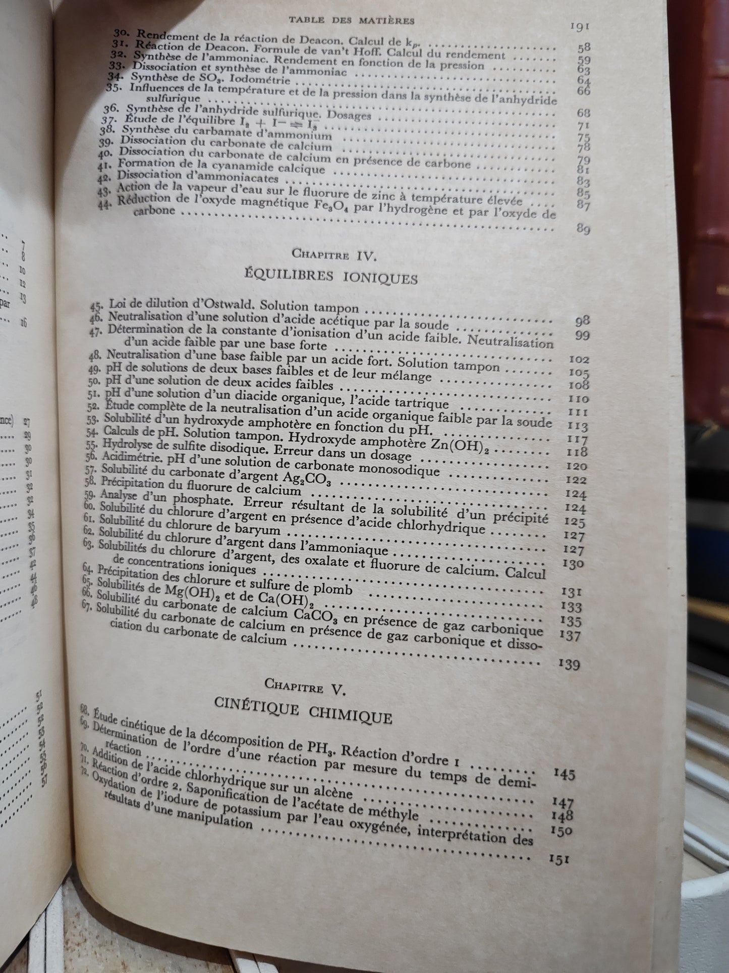 Dévoré - Problèmes de chimie
