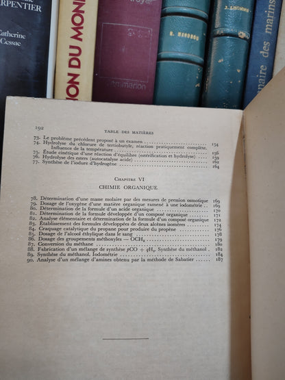 Dévoré - Problèmes de chimie