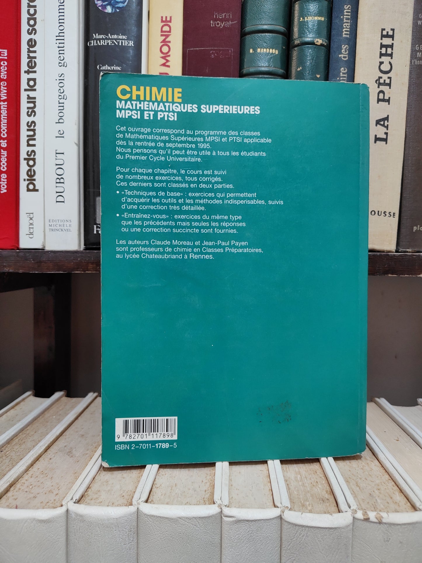 Moreau - Chimie maths sup MPSI et PTSI
