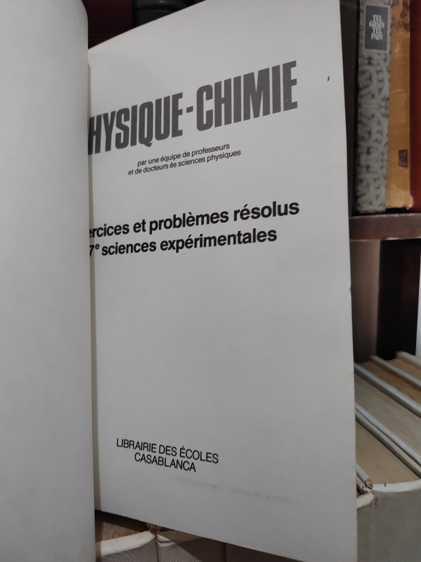 Physique chimie 7e sciences éxpérimentales