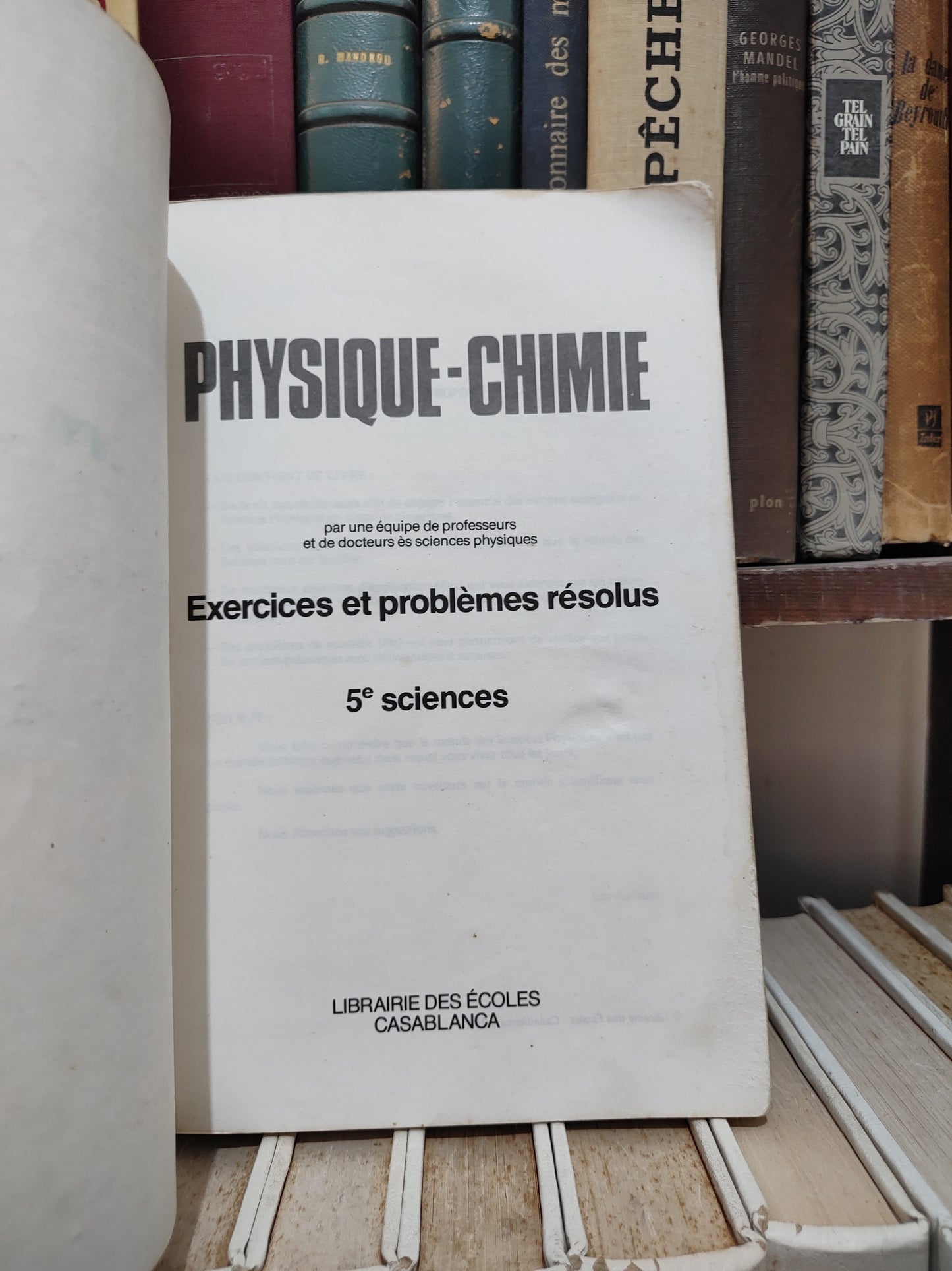 Physique chimie 5e sciences