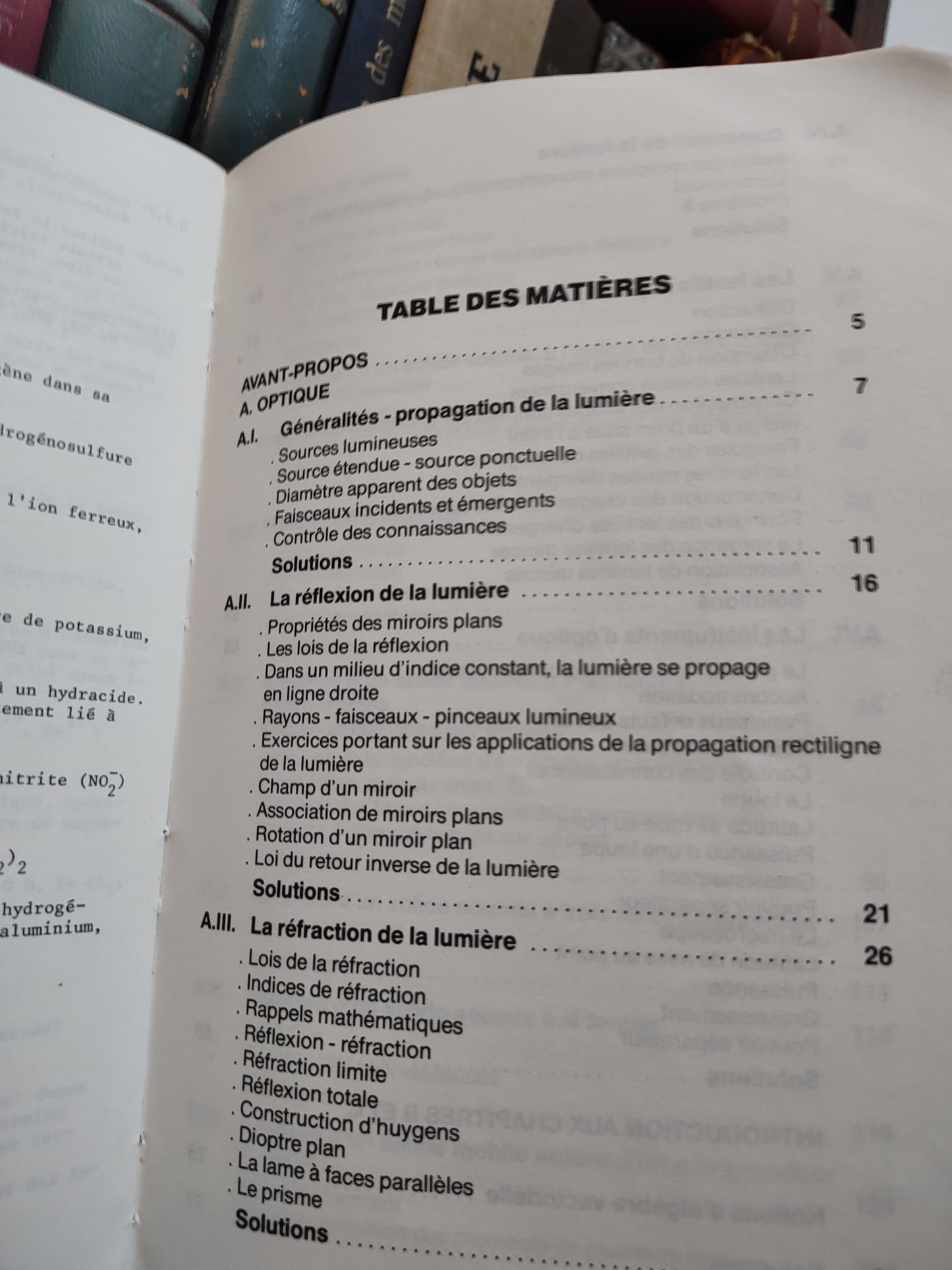 Physique chimie 5e sciences