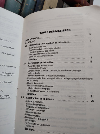 Physique chimie 5e sciences