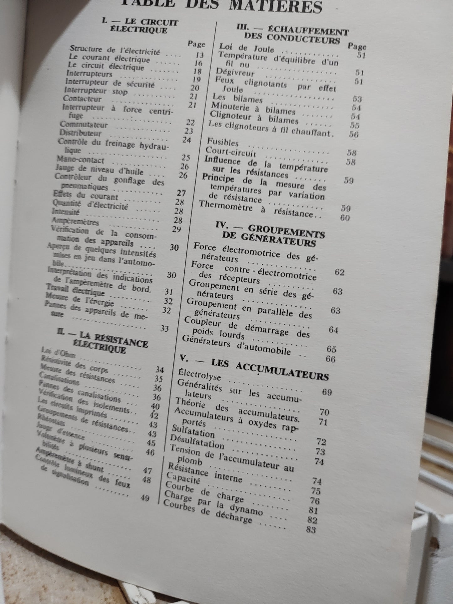Compain - Manuel de l'électricien d'automobile