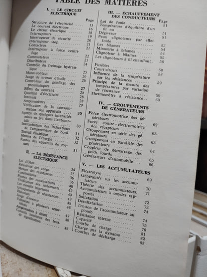 Compain - Manuel de l'électricien d'automobile