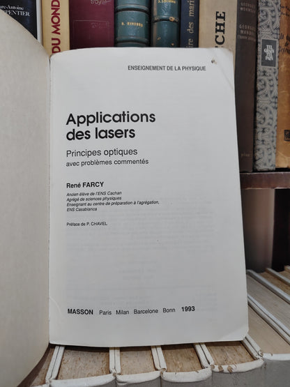 Farcy - Applications des lasers