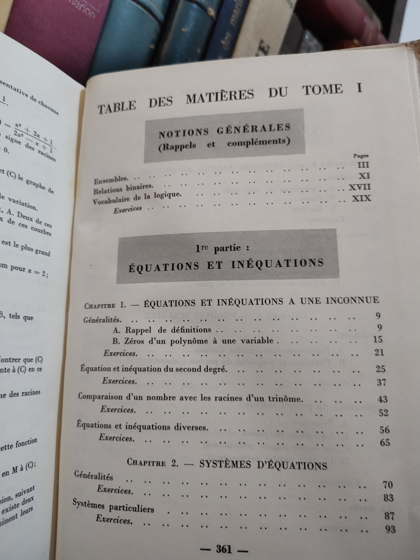 Couturier - Mathématiques 1er Section c Tome 1