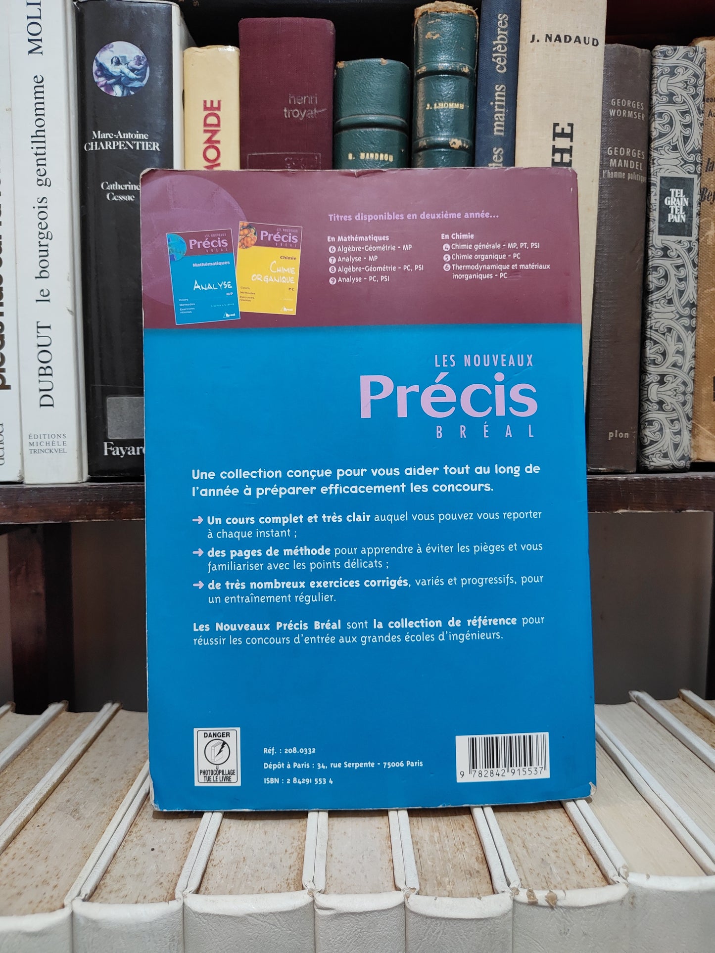 Guinin - Mathématiques Algèbre et géométrie PC PSI Précis bréal