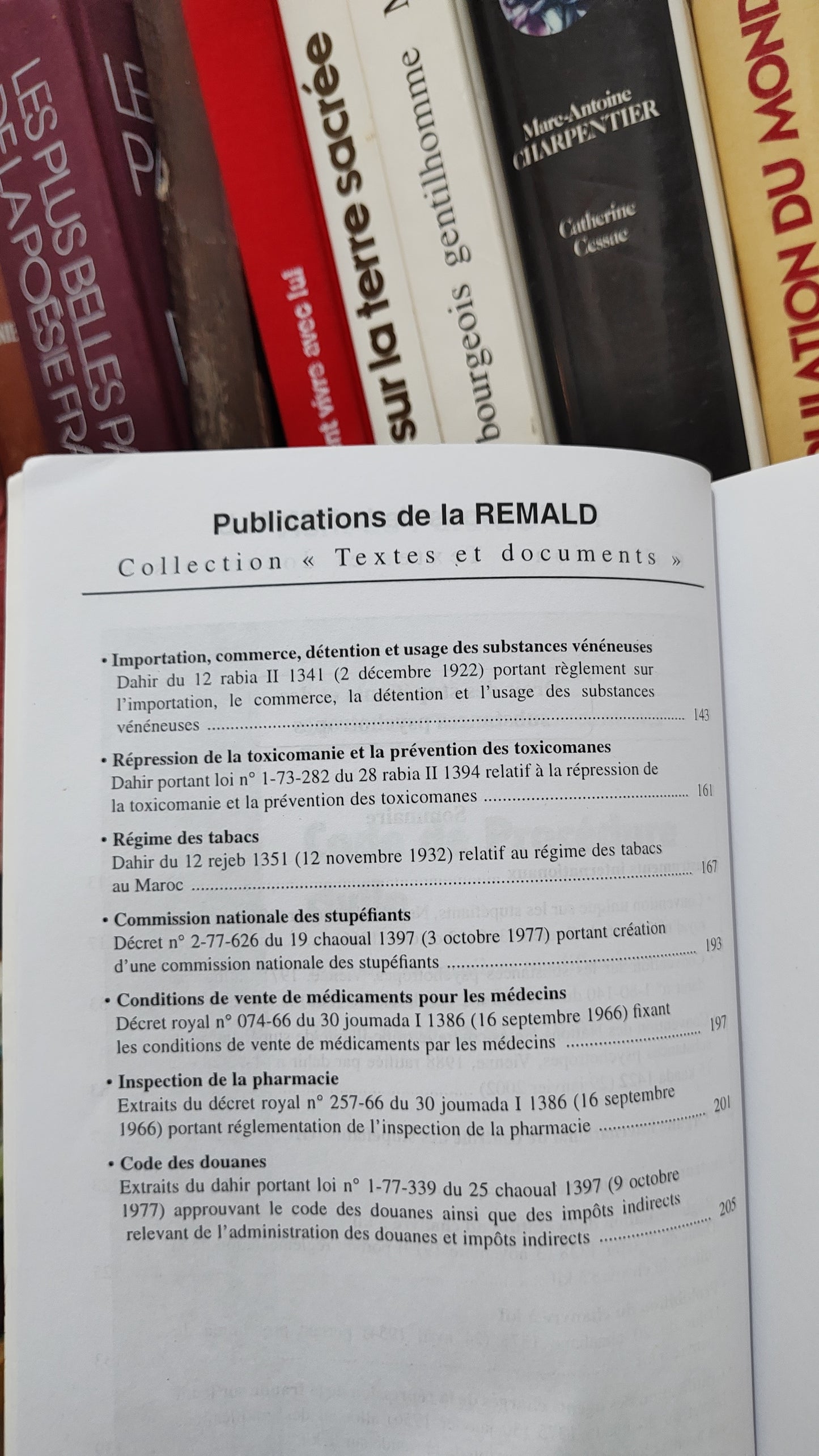 REMALD 65 Droit des stupéfiants et des substances psychotropes قانون المخدرات و المؤثرات العقلية