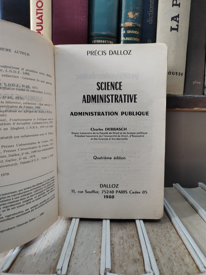 Debbasch  - Science administrative