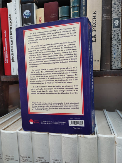 Icard - Droit matériel et politiques communautaires ; droit public et sciences politiques