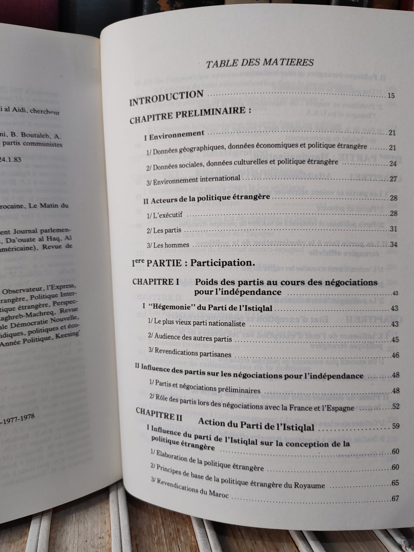 Ihrai - Pouvoir et influence ; État, partis et politique étrangère au Maroc