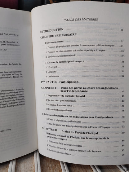 Ihrai - Pouvoir et influence ; État, partis et politique étrangère au Maroc
