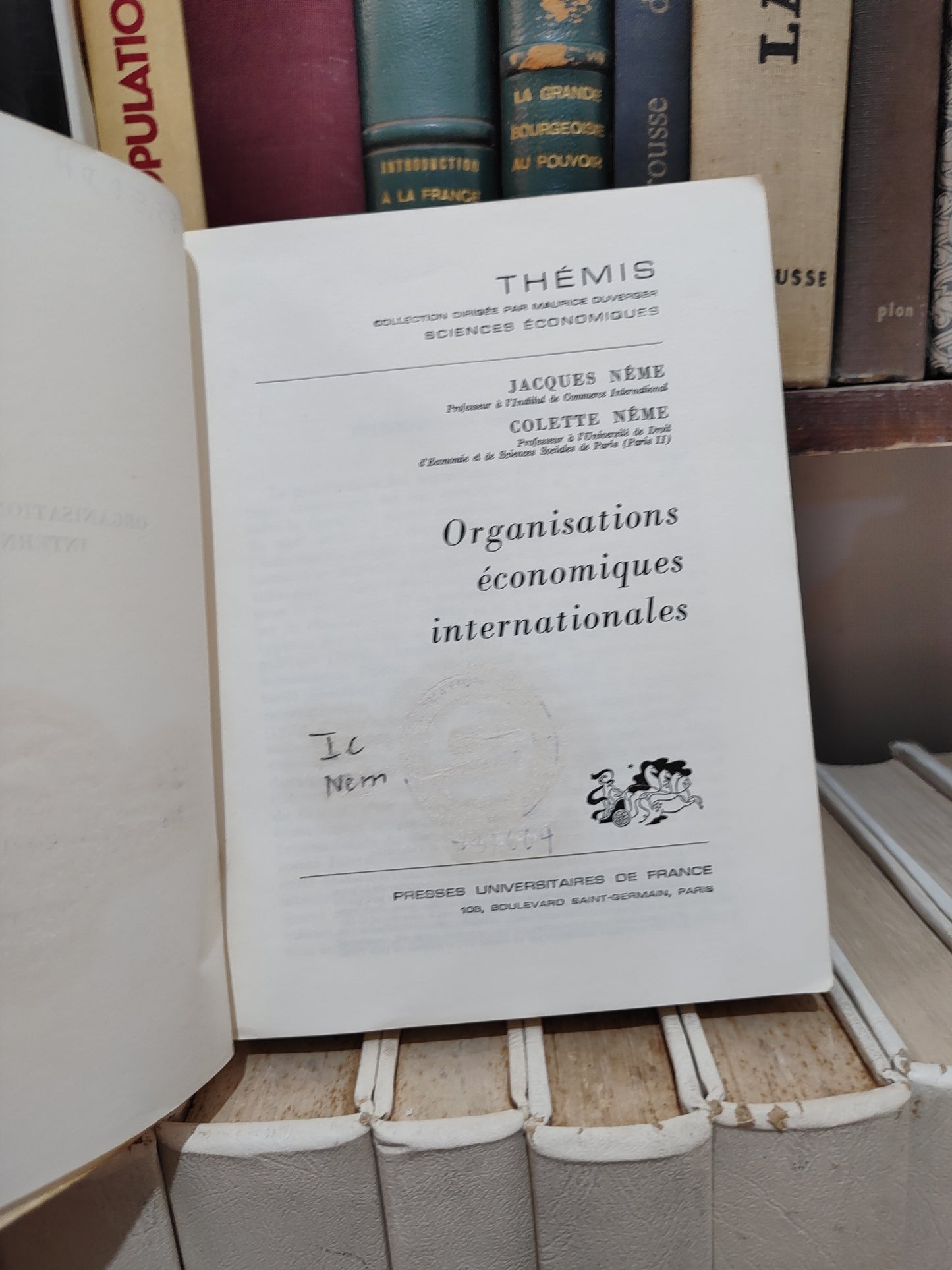 Jacques - Organisations économiques internationales