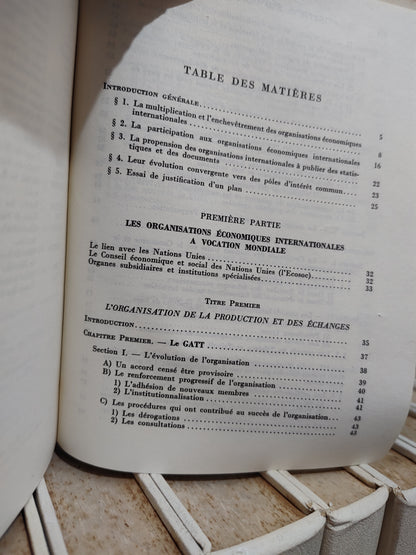 Jacques - Organisations économiques internationales