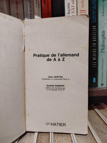 Janitza - Pratique de l'allemand de A à Z