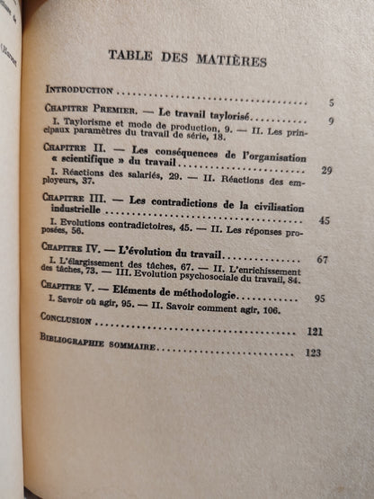 Jardillier - L'organisation humaine du travail Que sais je
