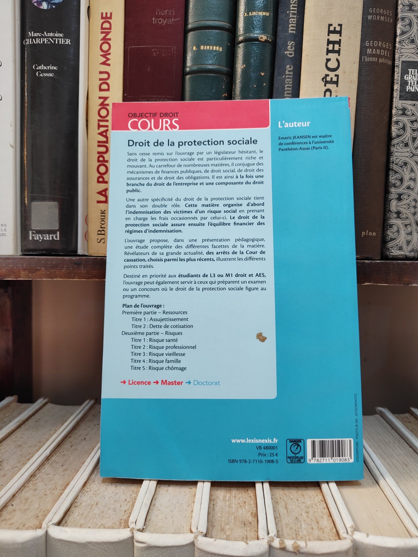 Jeansen - Droit de la protection sociale ; Objectif droit cours