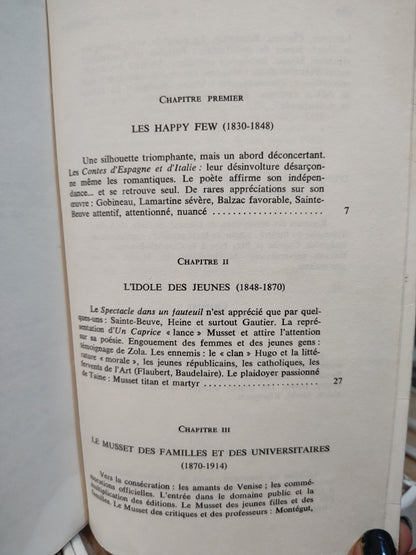 Jeune - Musset et sa fortune littéraire