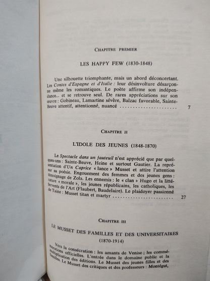 Jeune - Musset et sa fortune littéraire