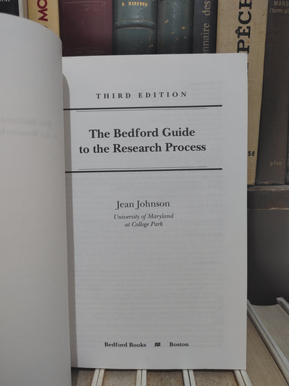 Johnson - The Bedford guide to the research process