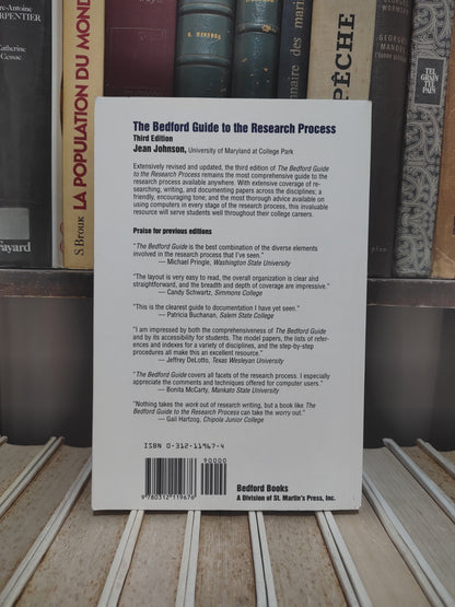Johnson - The Bedford guide to the research process