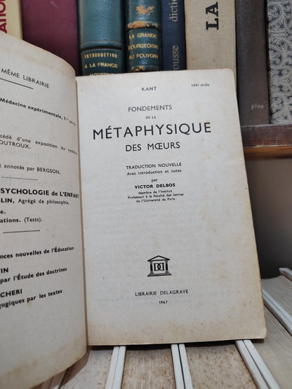 Kant - Fondements de la métaphysique des mœurs