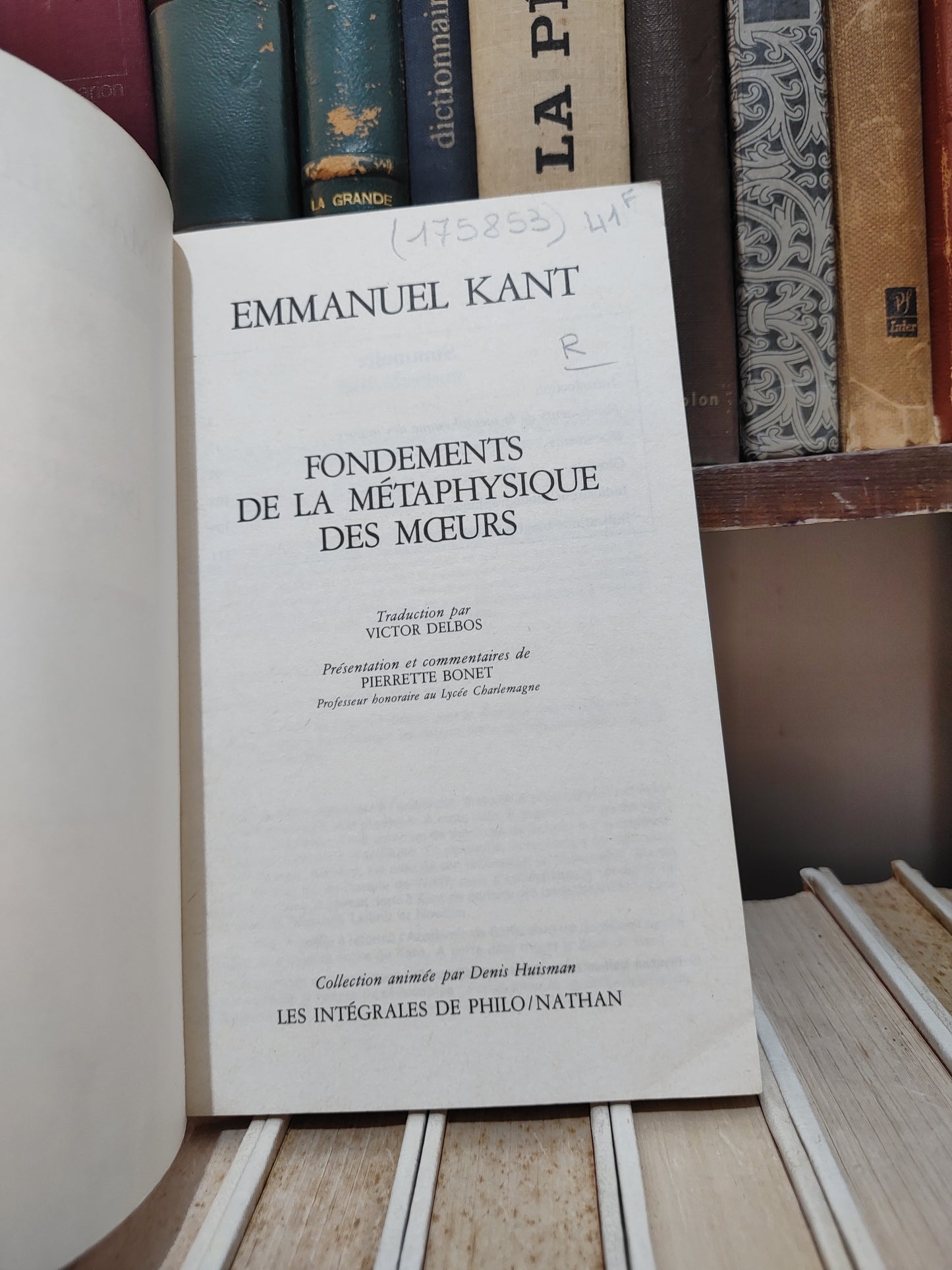 Kant - Fondements de métaphysique des mœurs
