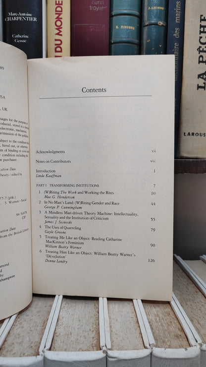Kauffman - Feminism and Institutions  : Diqlogues on Feminist Theory