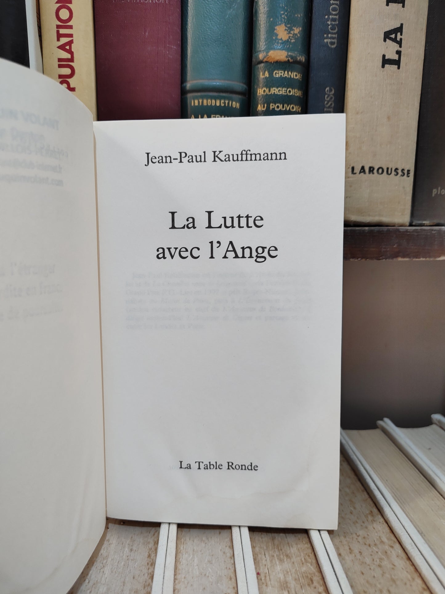 Kauffmann - La lute avec l'Ange