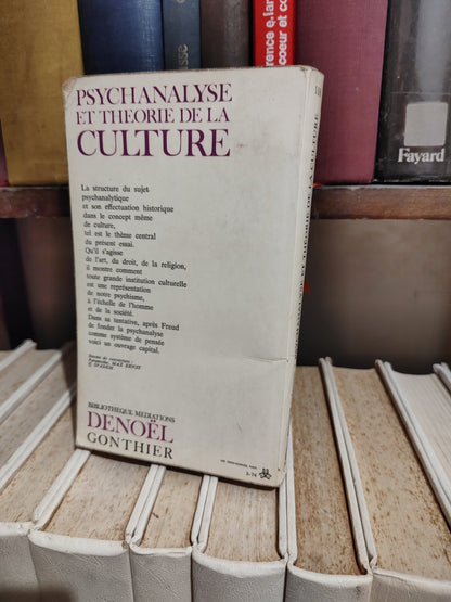 Kaufmann - Psychanalyse et théorie de la culture