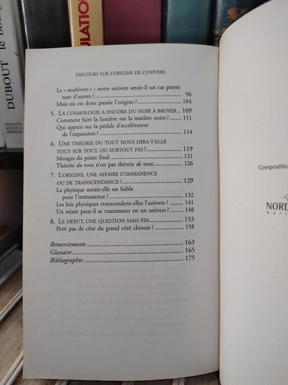 Klein - Discours sur l'origine de l'Univers