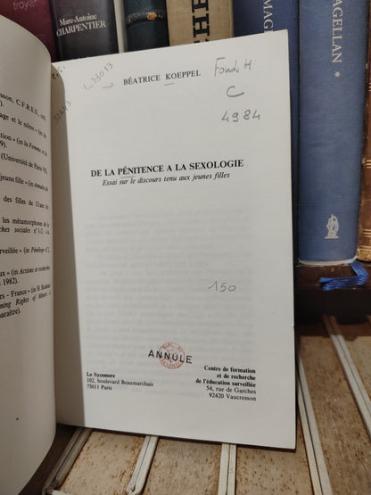 Koeppel - De la pénitence à la sexologie