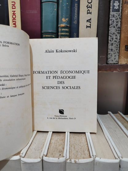 Kokosowski - Formation économique et pédagogie des sciences sociales