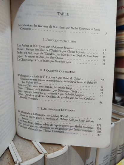 Korinma, - Les fractures de l'occident ; élément de géopolitique