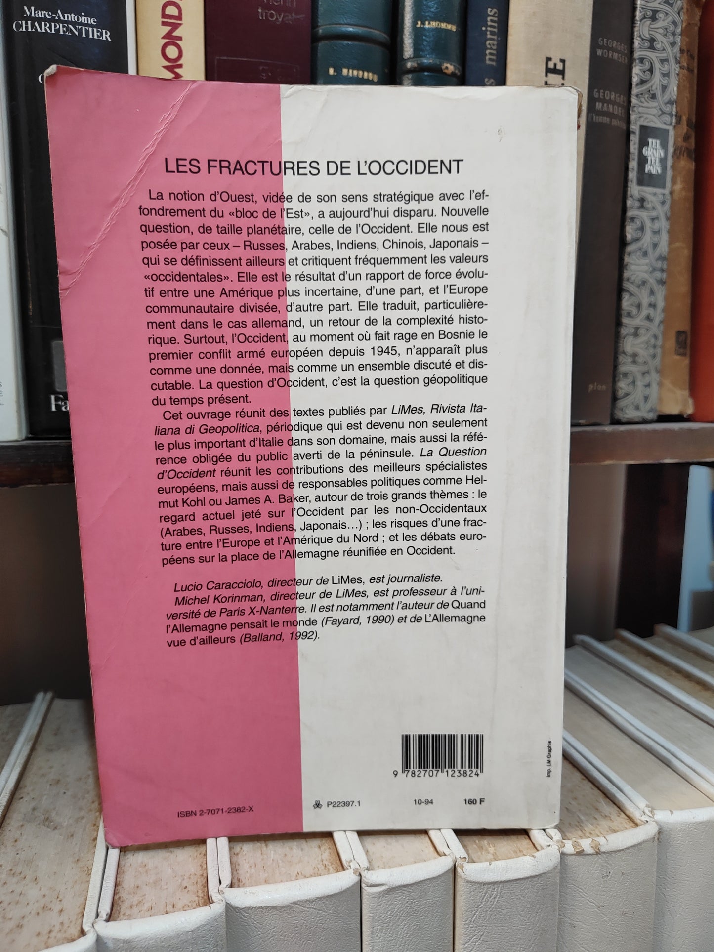 Korinma, - Les fractures de l'occident ; élément de géopolitique