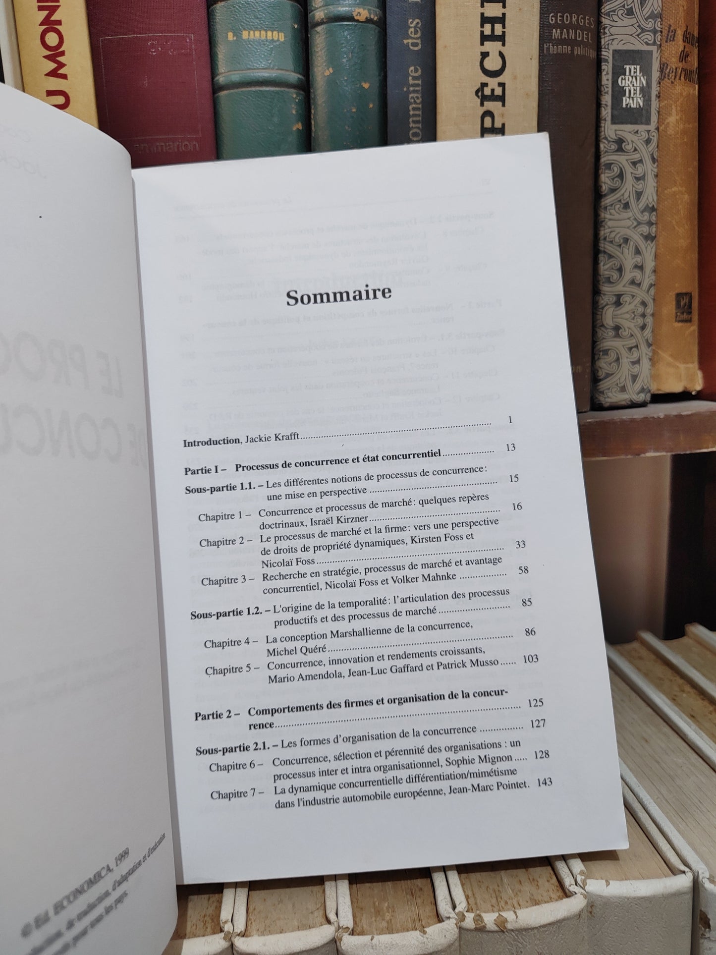 Krafft - Le processus de concurrence