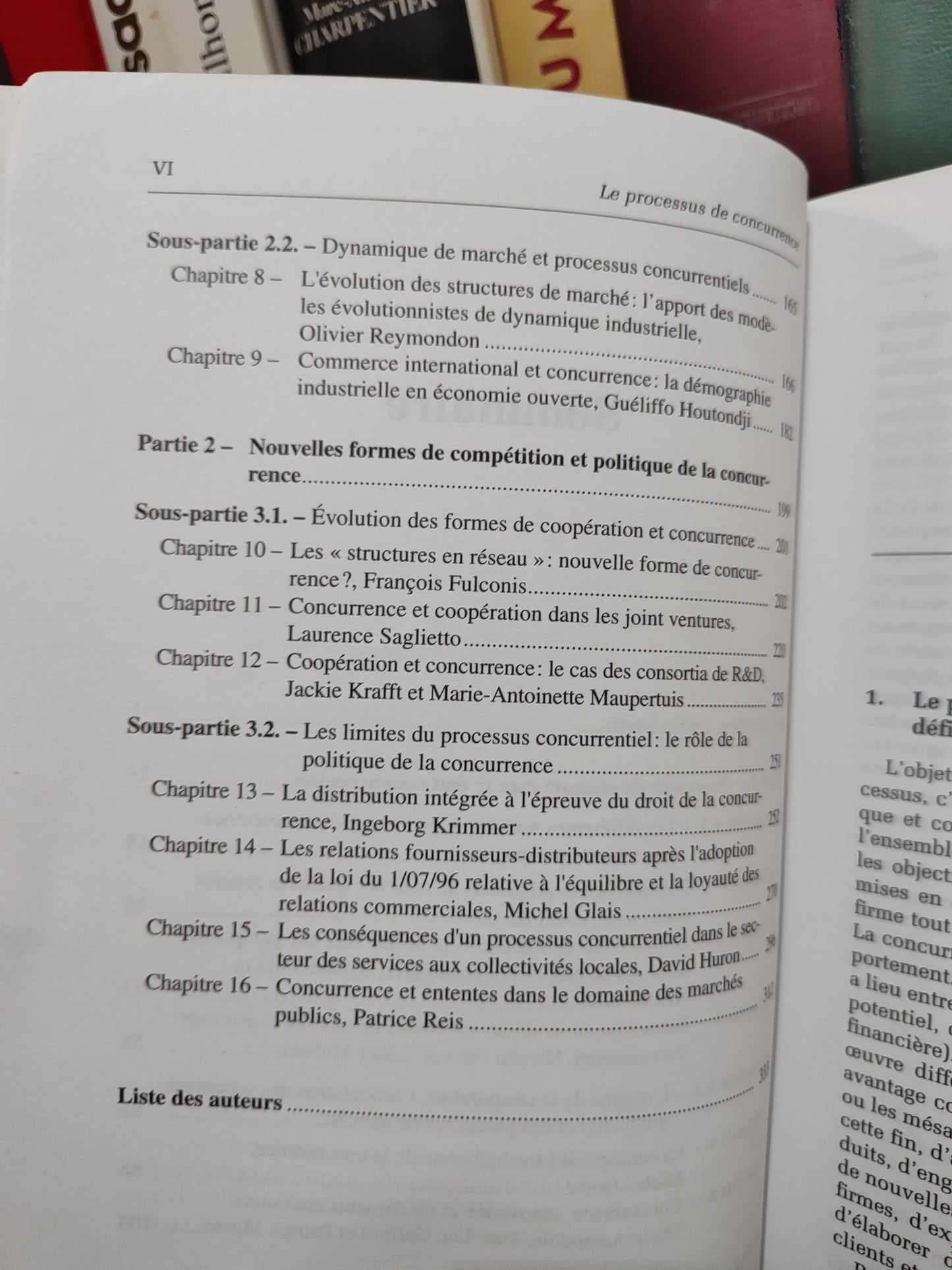 Krafft - Le processus de concurrence