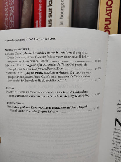 L'OURS H-S N°74-75 Recherche socialiste