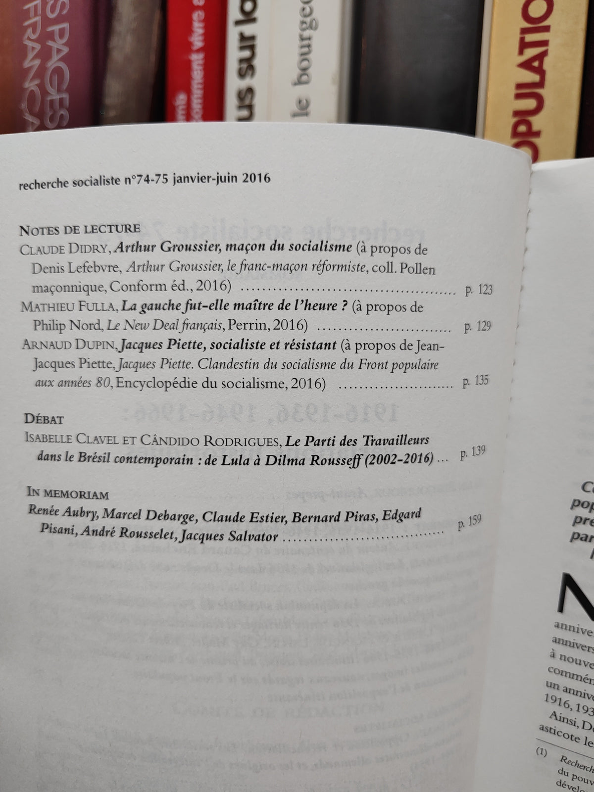 L'OURS H-S N°74-75 Recherche socialiste