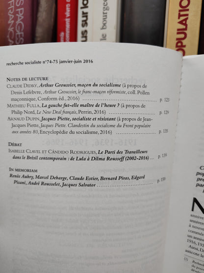 L'OURS H-S N°74-75 Recherche socialiste