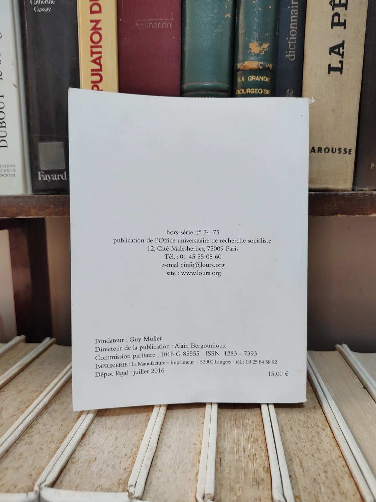 L'OURS H-S N°74-75 Recherche socialiste