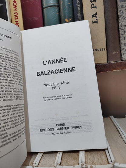 L'année balzacienne nouvelle série n 3