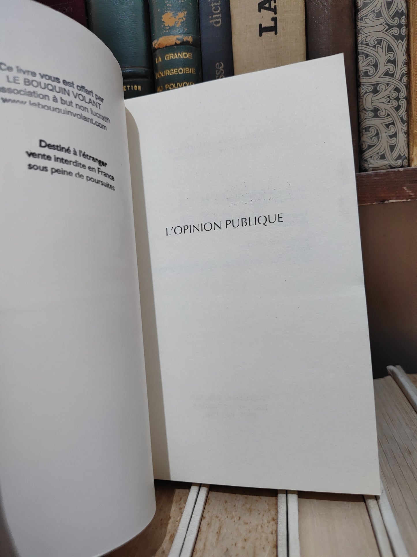 L'opinion publique